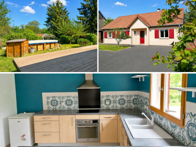 Maison plain-pied avec grand terrain - 3 chambres - axe DIJON / GRAY